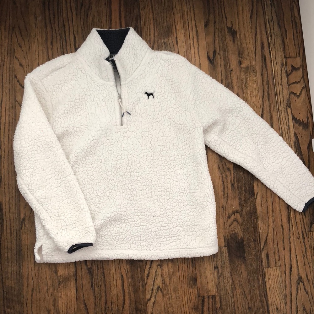 Pink Sherpa Pullover Jacket